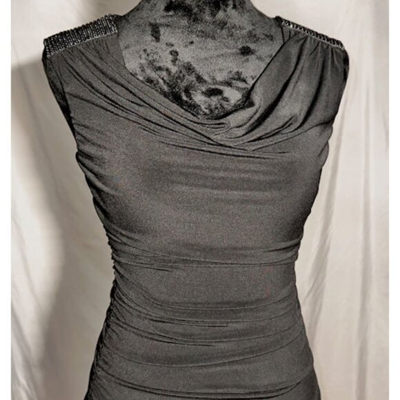 Studio Y Tight Mini Club Dress, Scooped Neckline, XS - Picture 5 of 10